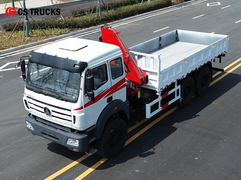 Beiben 2642 6×6 truck with hydraulic folding crane Beiben 2642 6×6 truck with hydraulic folding crane