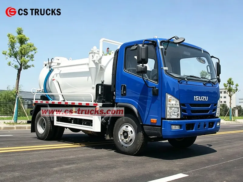 Front Left View of ISUZU 5 CBM Cesspit Vacuum Sucker Truck near me Kenya Front Left View of ISUZU 5 CBM Cesspit Vacuum Sucker Truck near me Kenya