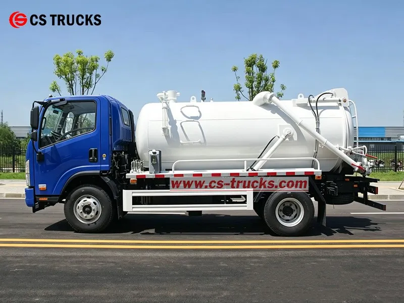 Left View of ISUZU 5 CBM Sewage Vacuum Tanker near me Kenya Left View of ISUZU 5 CBM Sewage Vacuum Tanker near me Kenya