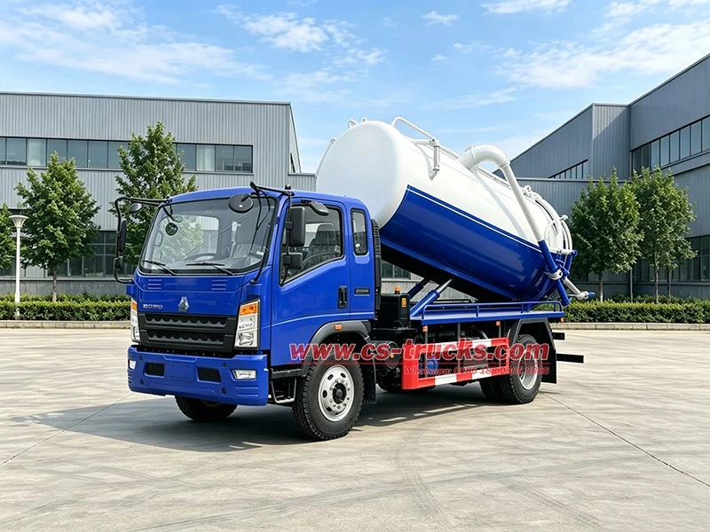 HOWO 4x2 Vacuum Tanker Truck 12000L with PTO Driven Pump for Industrial Wastewater and Sludge Transport HOWO 4x2 Vacuum Tanker Truck 12000L with PTO Driven Pump for Industrial Wastewater and Sludge Transport