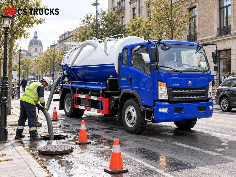 HOWO 168HP 12000L 4x2 Sewage Suction Truck for Municipal Streets HOWO 168HP 12000L 4x2 Sewage Suction Truck for Municipal Streets