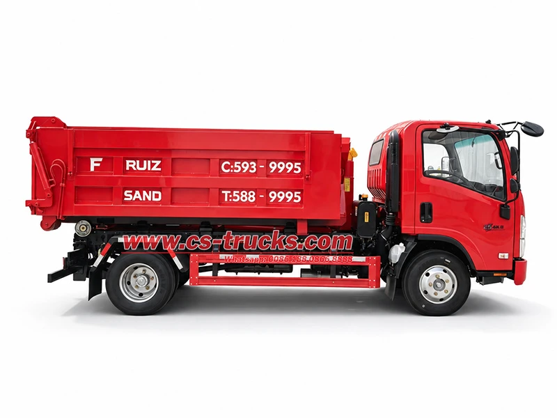 ISUZU 5 Ton 4x2 Arm Roll Hook Lift Truck for Municipal Waste Collection Dominican Republic ISUZU 5 Ton 4x2 Arm Roll Hook Lift Truck for Municipal Waste Collection Dominican Republic