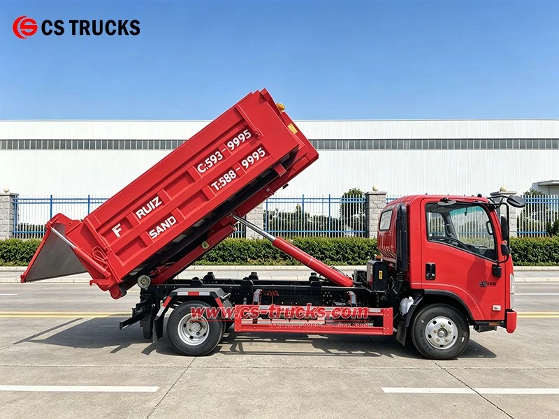 Right View of ISUZU 5 Ton Dual-Side Hydraulic Opening Truck Right View of ISUZU 5 Ton Dual-Side Hydraulic Opening Truck