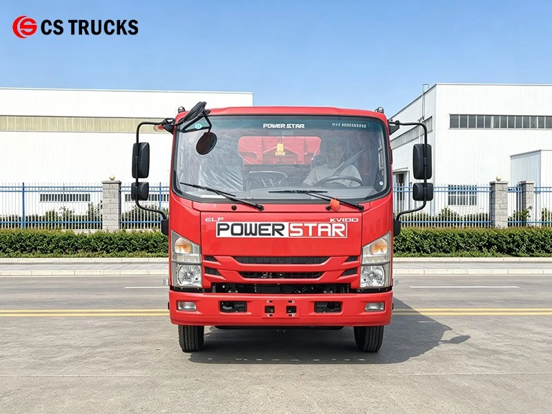 Front View of ISUZU 5 Ton Hook Lift Trucks For Sale Front View of ISUZU 5 Ton Hook Lift Trucks For Sale