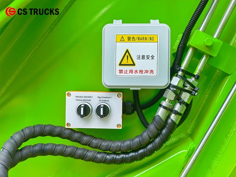 HOWO Compactor Truck Rear Operation Control Panel Warning Box HOWO Compactor Truck Rear Operation Control Panel Warning Box