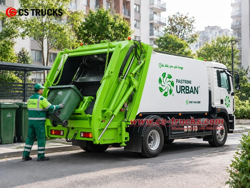 HOWO 251HP 14000L 4x2 Residential Community Waste Compactor Truck HOWO 251HP 14000L 4x2 Residential Community Waste Compactor Truck