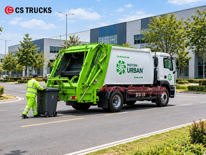 HOWO 251HP 14000L 4x2 Industrial Park Refuse Collection Truck HOWO 251HP 14000L 4x2 Industrial Park Refuse Collection Truck