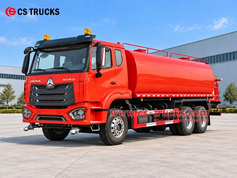 Front left view of SINOTRUK HOWO 370HP Euro II water bowser tanker Front left view of SINOTRUK HOWO 370HP Euro II water bowser tanker