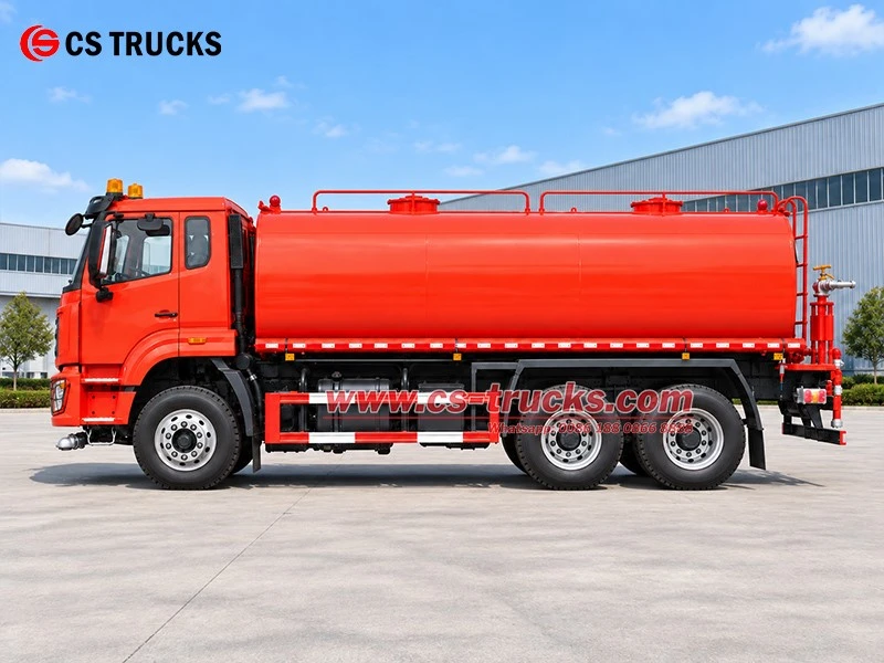 Left view of SINOTRUK HOWO 6x4 20CBM water tanker truck Left view of SINOTRUK HOWO 6x4 20CBM water tanker truck