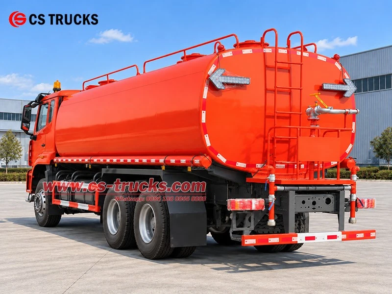 Rear Left view of HOWO 370HP 6x4 water bowser sprinkler vehicle Rear Left view of HOWO 370HP 6x4 water bowser sprinkler vehicle