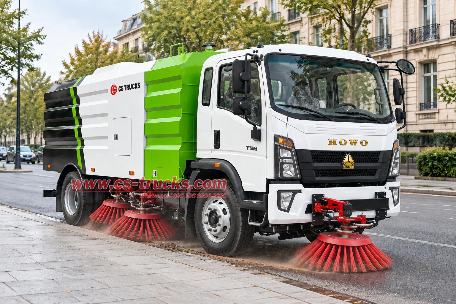 HOWO 140HP 6CBM 4x2 Municipal Street Cleaning Sweeper Truck HOWO 140HP 6CBM 4x2 Municipal Street Cleaning Sweeper Truck
