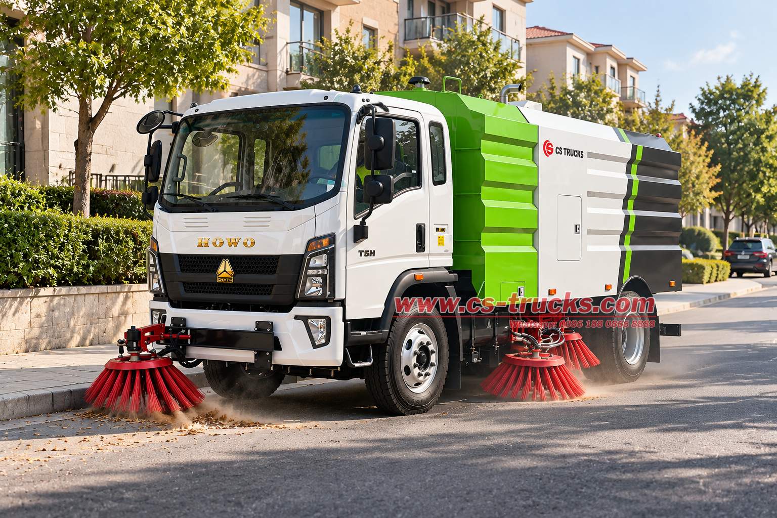 HOWO 6CBM 4x2 Residential Community Sweeping Truck HOWO 6CBM 4x2 Residential Community Sweeping Truck