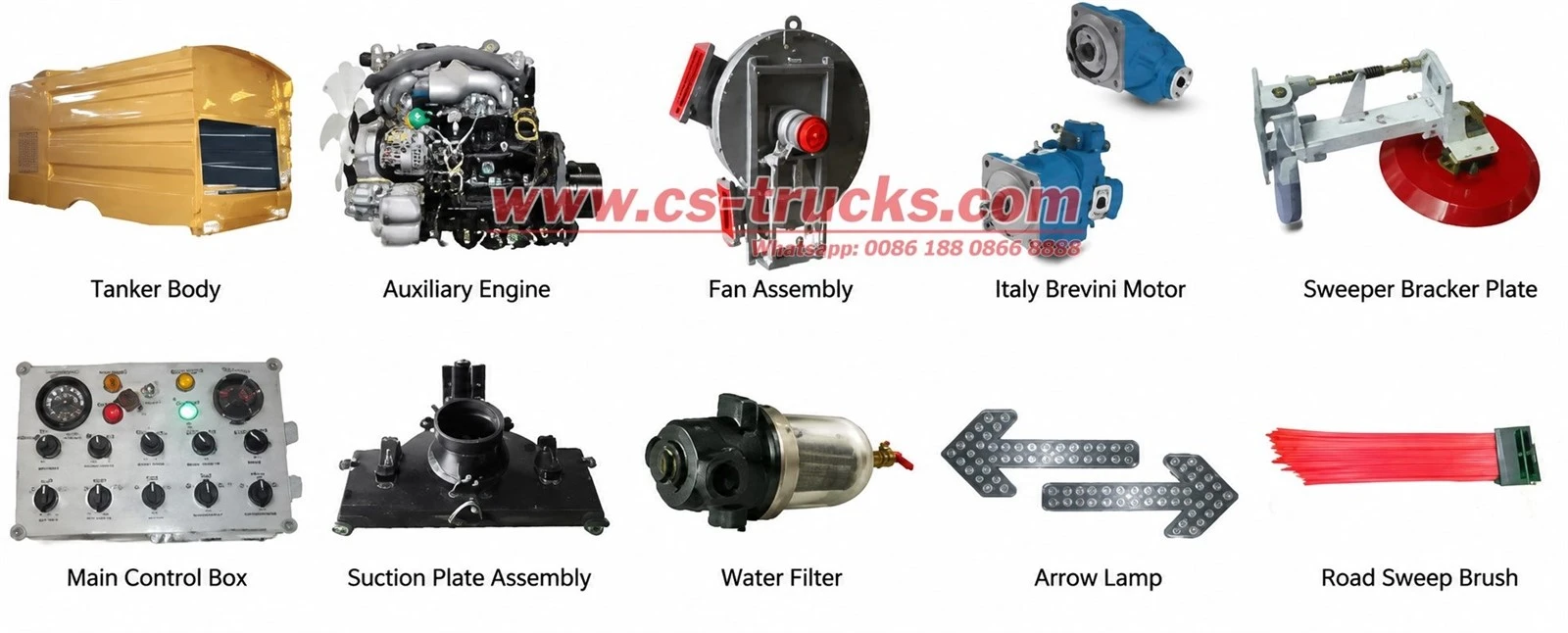 Road Sweeping Vehicle Spare Parts Road Sweeping Vehicle Spare Parts