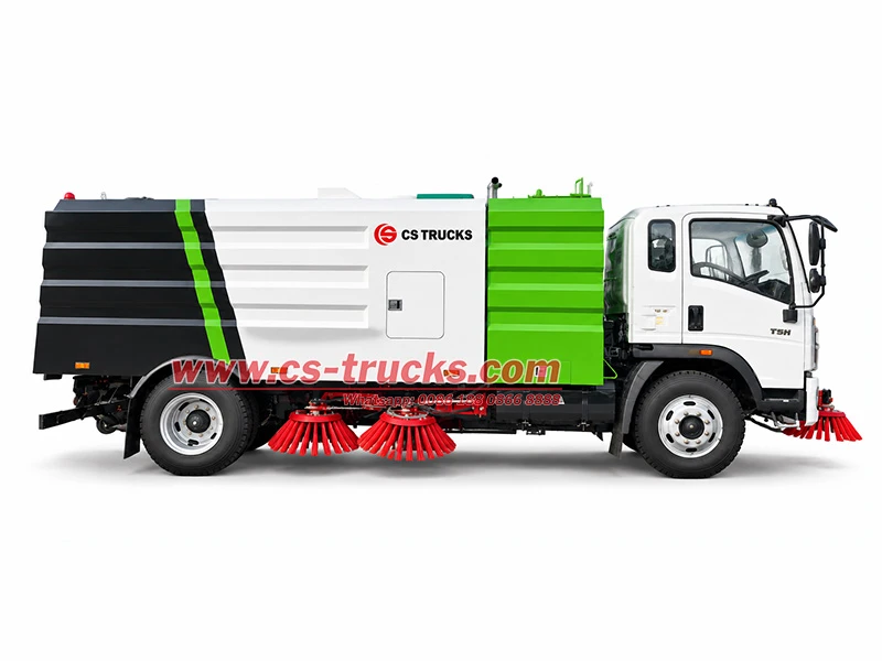 HOWO T3M small street sweeper truck for residential area cleaning HOWO T3M small street sweeper truck for residential area cleaning