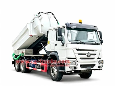 HOWO 10000 Liters Combined Vacuum Jetting Vehicle