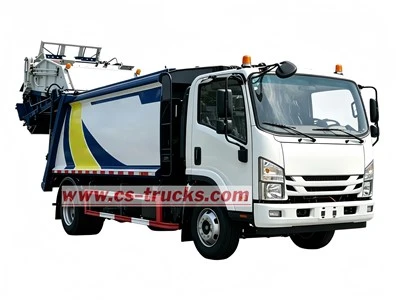 Philippines 10CBM Rear End Loader Compactor Truck ISUZU