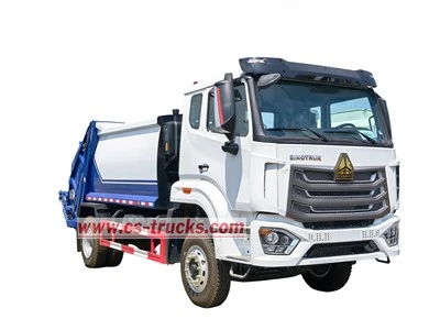 Philippines 10CBM Waste Collection Compactor Truck HOWO