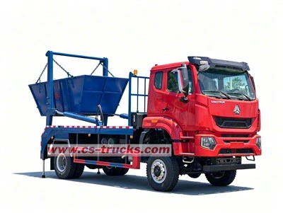 Tahiti HOWO 4X4 8Ton Skip Loaders Factory